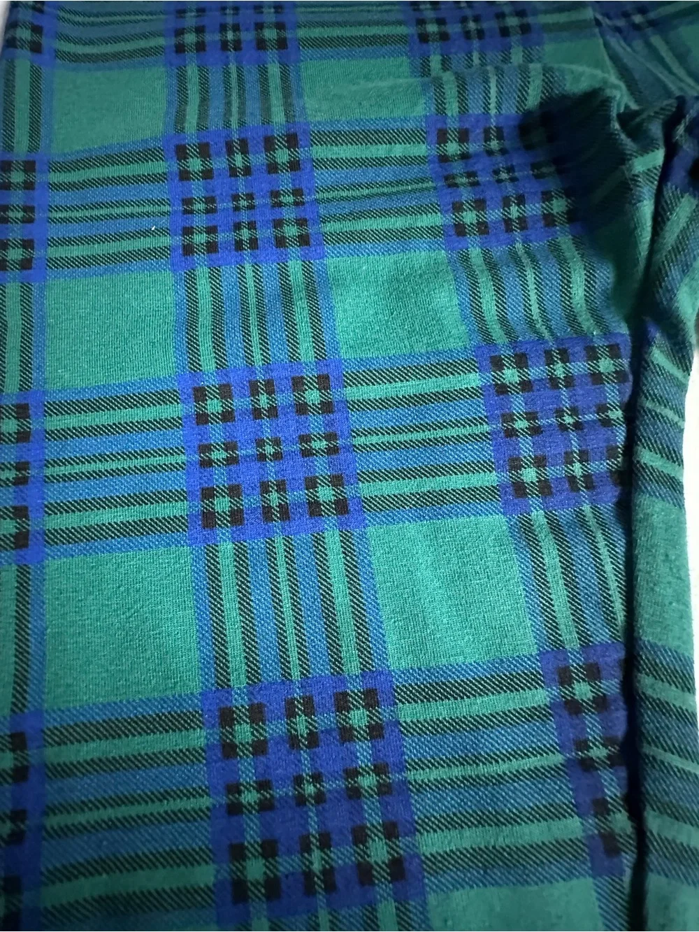 Cat & Jack Green and Blue Plaid Kids Leggings